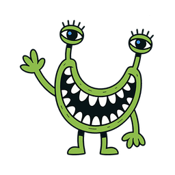 Gleey character waving hello