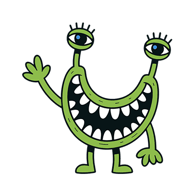 Gleey character waving hello